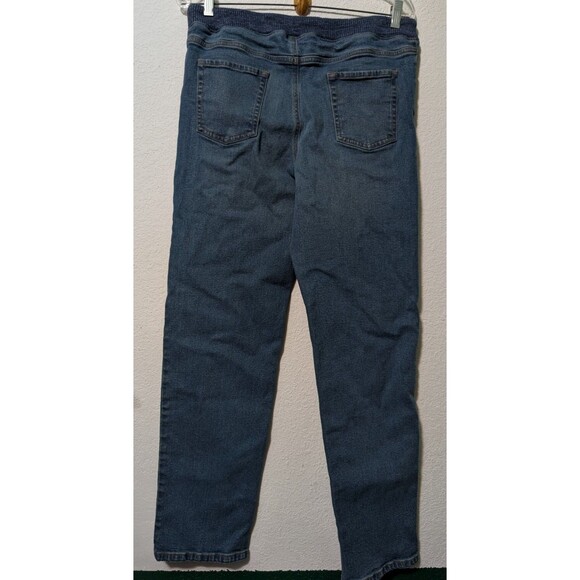 Lands End Iron Knee Stretch Pull On Denim Jeans Size 18-20  XXL (722,486) - Picture 2 of 4